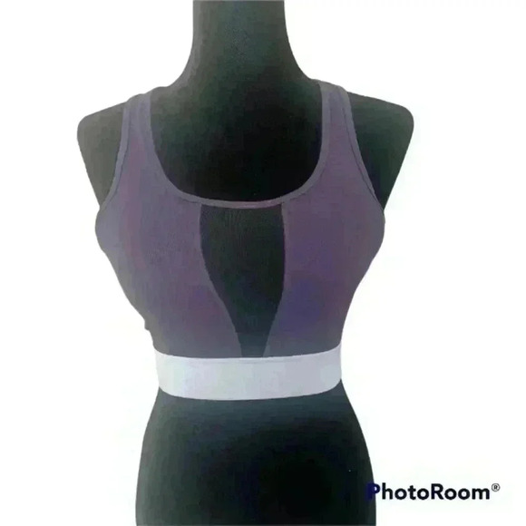 Mono B Womens Colorblocked Sports Bra M - Picture 1 of 13